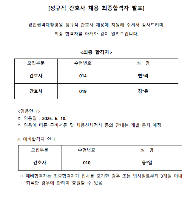 간호사 최종